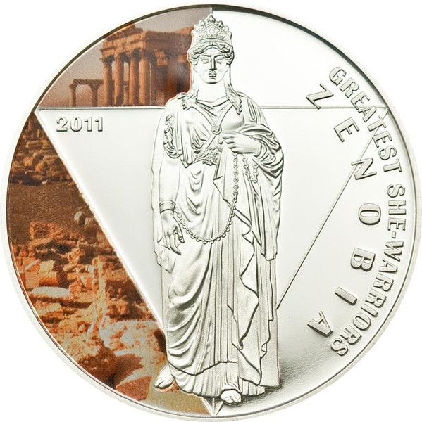 ZENOBIA She Warriors Silver Coin 500 Francs Togo 2011
