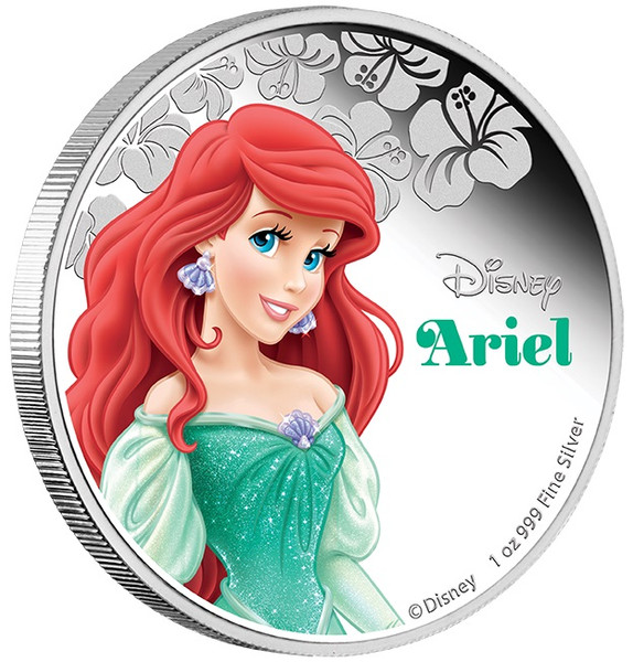 Disney Princess Ariel - 2015 Niue 1 oz Silver Coin