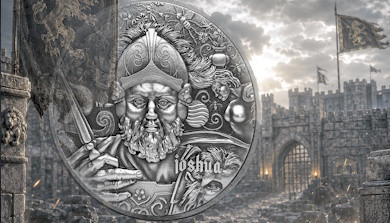 JOSHUA The Nine Worthies Series 2 oz Silver High Relief Coin
