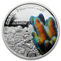 CORAL Dendrogyra cylindricus Tuvalu $1 2011 Silver Proof Coin