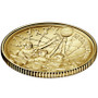 BASKETBALL  - Hall of Fame   1/4 oz  Gold Proof Coin  $5  (W) USA 2020