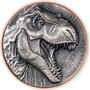 T - REX Dinosaurs Silver & Copper Coin 10 Vatu Vanuatu 2021