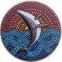 WHALE Dot Art 3 Oz Silver Black proof Coin $20 Palau 2021