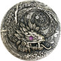 QUETZALCOATL Aztec Dragon - Amethyst 2 oz Silver Coin $2 Niue 2020