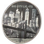 NEW YORK Big City Lights 1 oz. Silver Proof Coin $5 Cook Islands 2022