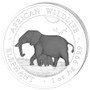 African ELEPHANT Black & White Coin set 2 oz. Silver 2022 Somalia
