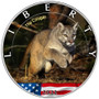 COUGAR American Wildlife 1oz. Silver Color USA 2022