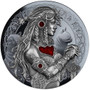 FREYA THE GODDESSES OF LOVE 2 oz. Silver Black Proof Coin $2 Niue 2022