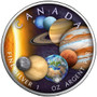 PLANETS Our Solar System Maple Leaf 1 oz. Silver Coin 2022