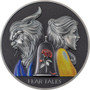 BEAUTY AND THE BEAST Fear Tales 2 oz Silver Coin $10 Palau 2022