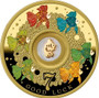 GOLDFISH Silver Gold Plated Proof Coin Cameroon 2022