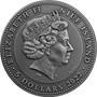 TUTANKHAMUN MASK 2 oz. Silver Antique Finish Coin $5 Niue 2022