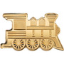 GOLDEN TRAIN  0.5g Gold Silk finish Coin $1 Palau