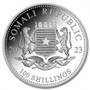 ELEPHANT African Wildlife Coin 1 oz Silver Coin Somalia 2023
