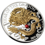 DRAGON Lunar Year Freshwater Pearl 1 oz. Silver Coin Vanuatu 2024