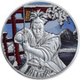SAMURAI Ancient Warriors 1 oz Silver Color Coin Fiji 2022