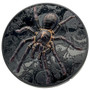 THAI BLACK TARANTULA Dark Nature 3 oz Silver Coin $20 Palau 2023