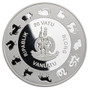 SNAKE Lunar Year Freshwater Pearl  1 oz. Silver Coin Vanuatu 2025