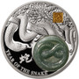 Year of SNAKE Jade 2 oz. Silver Proof Coin 25 Francs Burundi 2025