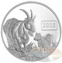 2015 Tokelau 1 Oz .999 Silver Year of the Goat $5 Proof Coin