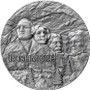 RUSHMORE Rock Cut Monuments 2 oz Silver Coin Ghana 2024