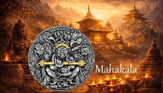 MAHAKALA Gold Plating 2 oz Silver