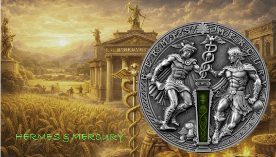 HERMES & MERCURY 2 oz Silver