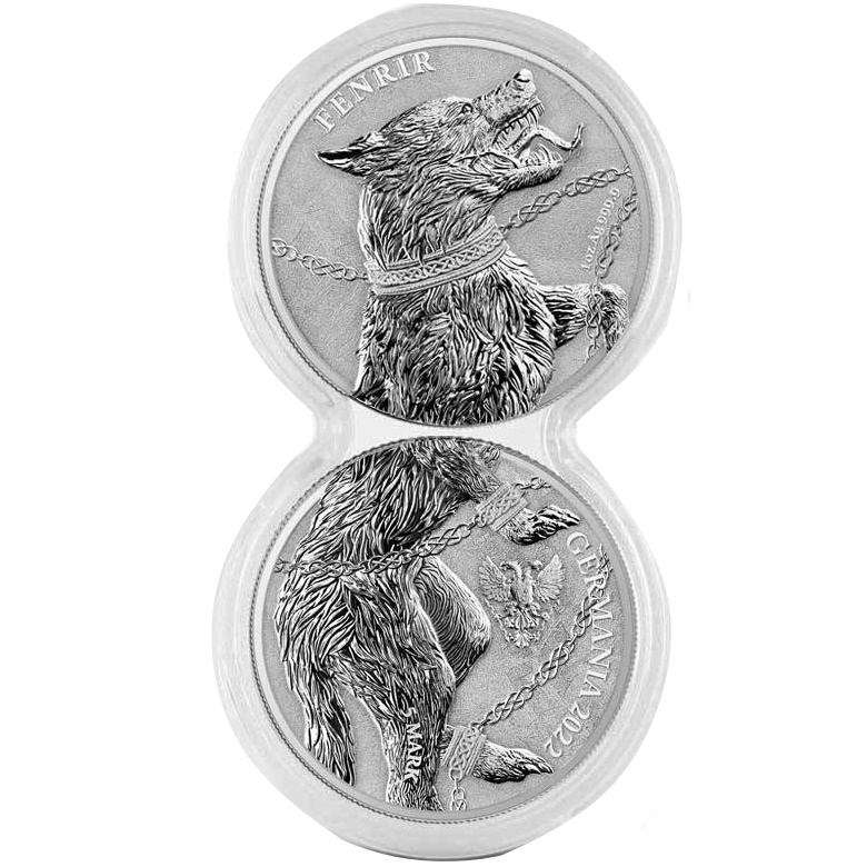 FENRIR Germania Beasts 5 Mark 2 x 1 oz silver BU set 2022