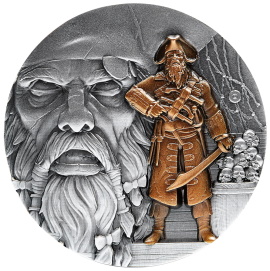 BLACKBEARD Pirates Ahoy Series – 2 oz Silver Coin 2021 Chad