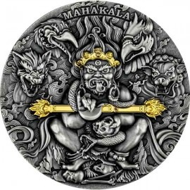MAHAKALA Gold Plating 2 oz Silver Coin 2000 Francs Cameroon 2020