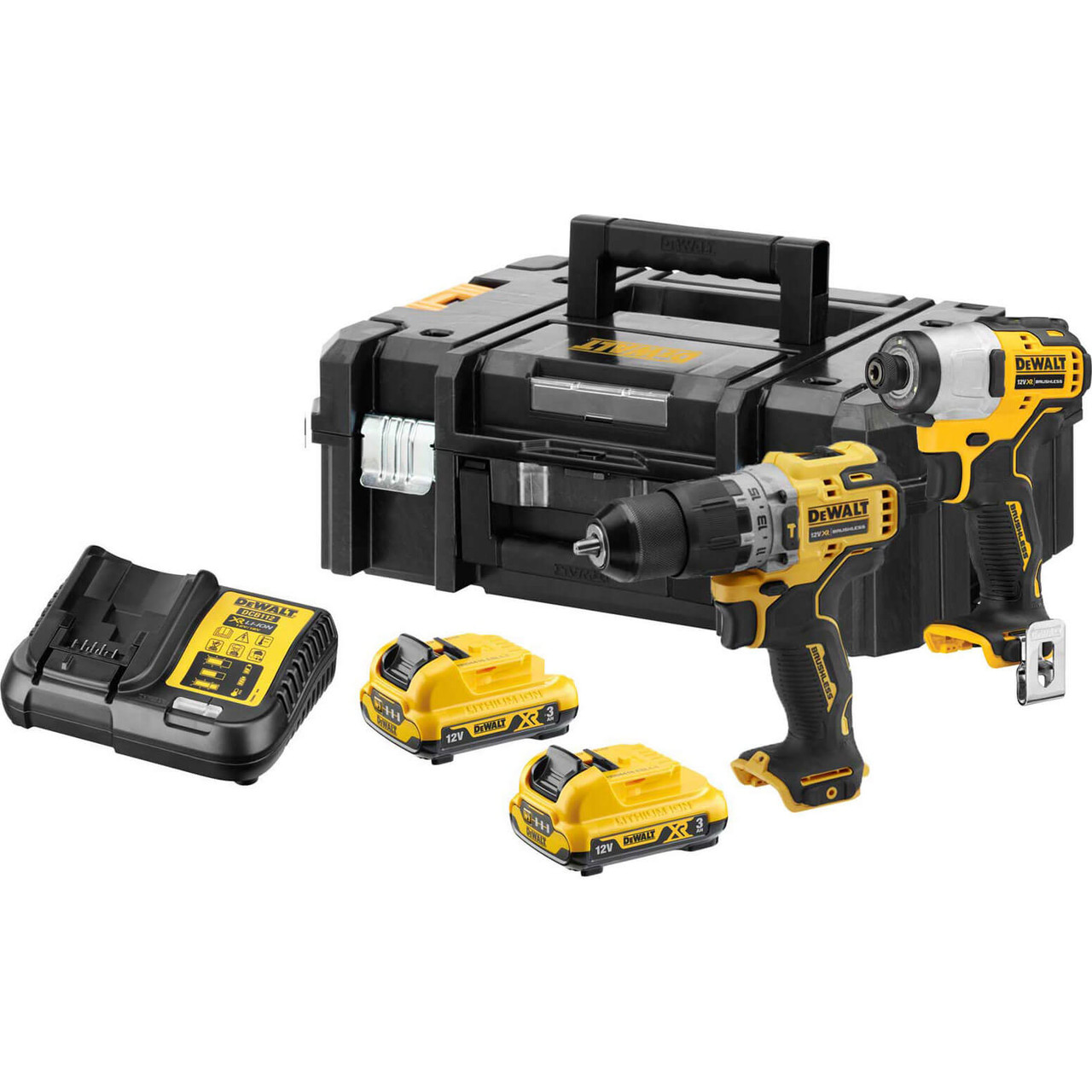 Dewalt DCK2111L2T 12V XR Brushless Sub-Compact Twin Pack With 2 x 3.0Ah ...