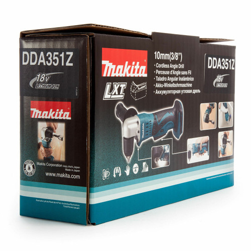 Makita DDA351Z 18v Li-Ion Cordless Angle Drill With 2 x 5.0Ah Batteries & Charger - MonkeyTools
