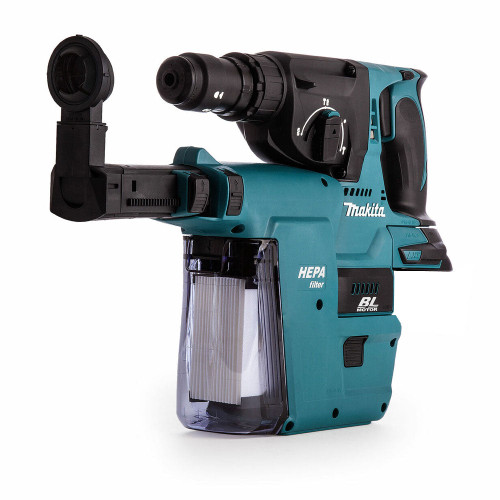 Makita DHR243Z 18V SDS+ Brushless 24mm Rotary Hammer Drill Body With Dust Extraction System - MonkeyTools