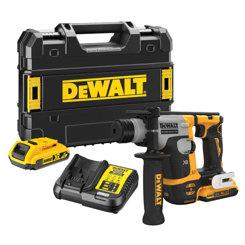 Dewalt DCH172D2 18V XR Ultra-Compact SDS Plus Rotary Hammer With 2 x 2.0Ah Batteries & Charger - MonkeyTools
