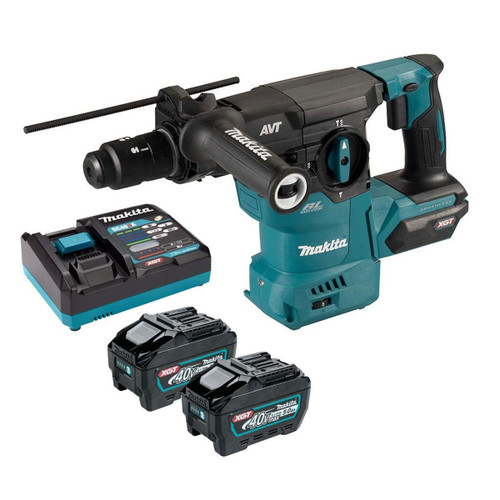 Makita HR009GT201 40V XGT Brushless Rotary Hammer with 2 x 5.0Ah Battery & Charger - MonkeyTools