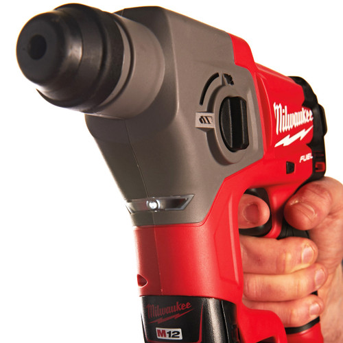 Milwaukee M12CH-0 12V Brushless SDS+ Hammer Drill with 5 Piece Drill Bit Set - MonkeyTools