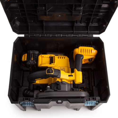 Dewalt DCS520T2 54V Flexvolt Brushless 165mm Plunge Saw with 2 x 6.0Ah Batteries Charger & Case - MonkeyTools