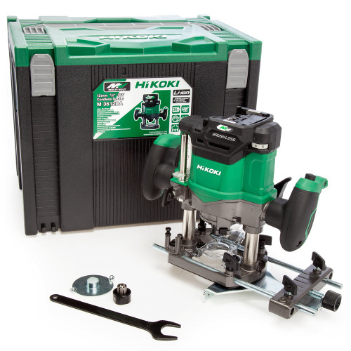 HiKOKI M3612DAJPZ 36V 1/2" Brushless Router with 1 x 2.5Ah Battery Charger & Case - MonkeyTools