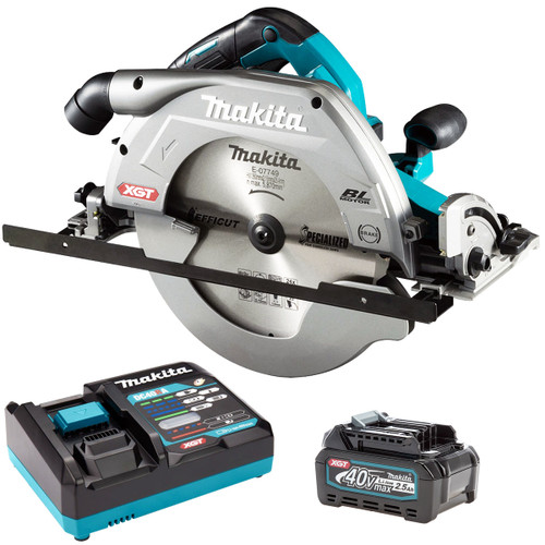 Makita HS011GZ 40V Brushless 270mm Circular Saw With 1 x 2.5Ah Battery & Charger - MonkeyTools