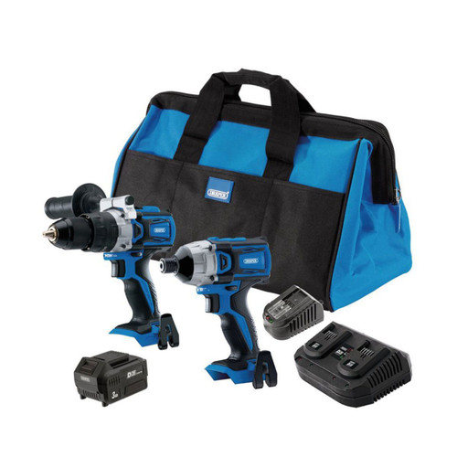 Draper PTKD20CDKIT D20 Combi/Driver Kit 1x 4.0Ah & 1x 3.0Ah Batteries With Charger 70367 - MonkeyTools