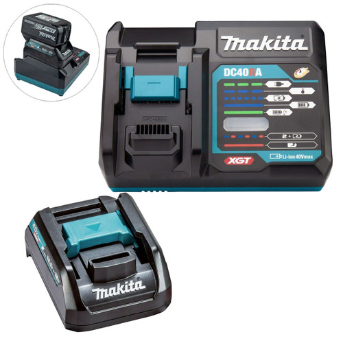 Makita DC40RA/2 40V Max XGT Fast Charger 240V With Charger Adaptor - MonkeyTools