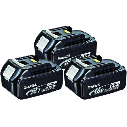 Makita BL1850Bx3 18V LXT Li-Ion 5.0Ah Genuine Battery 196673-6 Pack of 3 - MonkeyTools