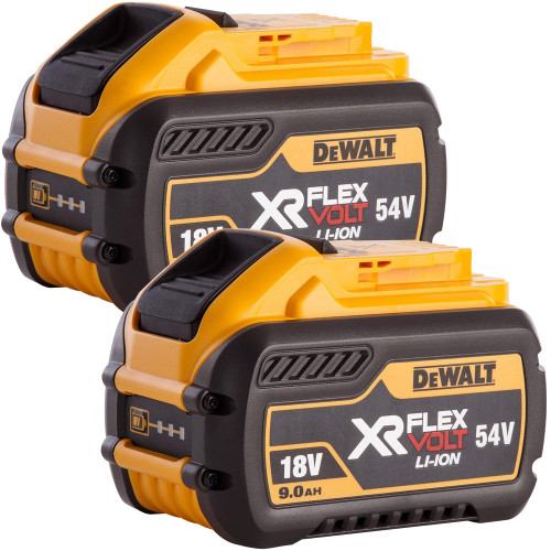 Dewalt DCB547 18V/54V 9.0Ah Li-Ion FlexVolt XR Slide Battery Twin Pack - MonkeyTools