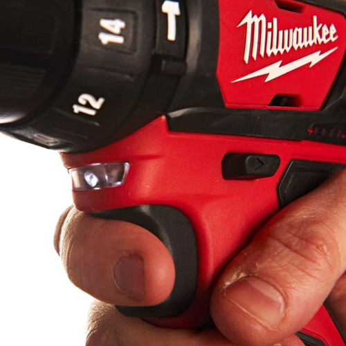 Milwaukee M12BPD-0 12V Combi Hammer Drill with 1 x 2.0Ah Battery & Charger - MonkeyTools