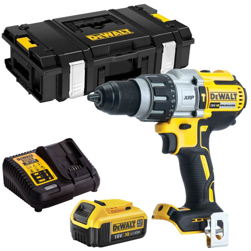 Dewalt DCD996N 18V Brushless Combi Drill with 1 x 4.0Ah Battery Charger & Case - MonkeyTools