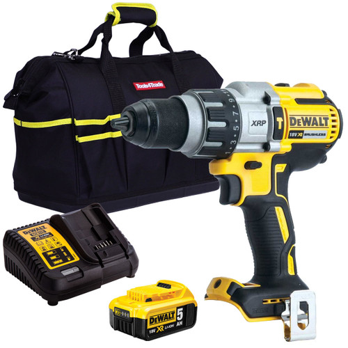 Dewalt DCD996N 18V Brushless Combi Hammer with 1 x 5.0Ah Battery & Charger in Bag - MonkeyTools
