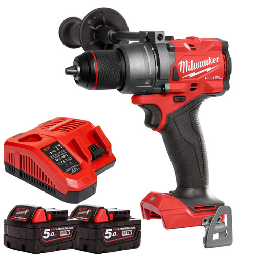 Milwaukee M18FPD3-0 18V Fuel Brushless Combi Drill with 2 x 5.0Ah Batteries & Charger - MonkeyTools