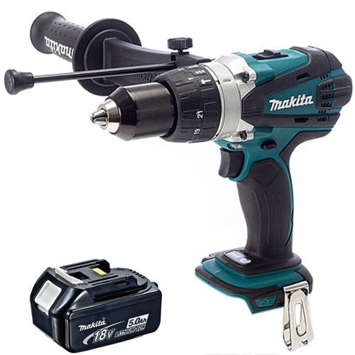 Makita DHP458Z 18v LXT Compact Combi Drill With 1 x 5.0Ah Battery - MonkeyTools