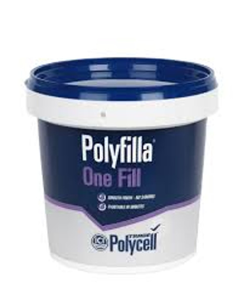 POLYCELL TRADE POLYFILLA ONE FILL TUB WHITE 1LTR - MonkeyTools
