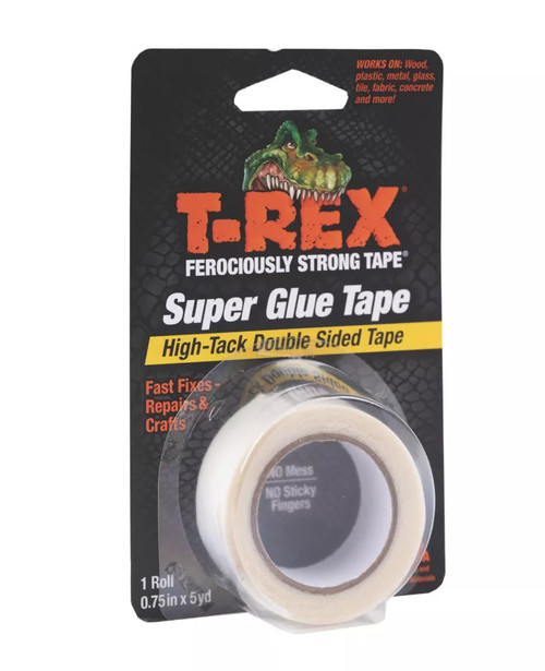 T-REX DOUBLE-SIDED SUPER GLUE TAPE CLEAR 4.5M X 19MM - MonkeyTools